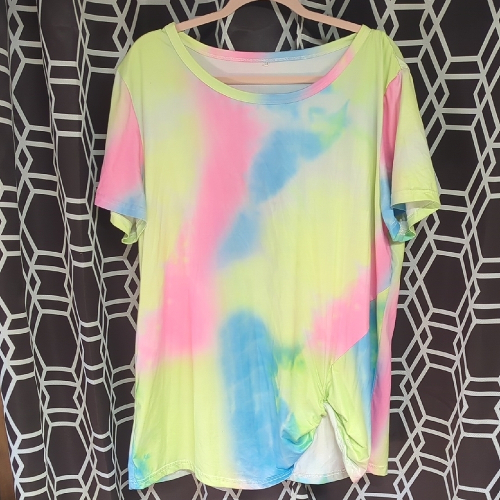 Colorful Tie-Dye Women's Top